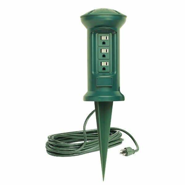All-Source 3-Outlet 13A Outdoor Power Stake with 15 Ft. Cord KB-300